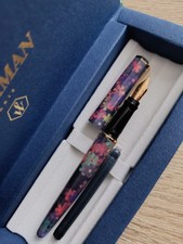 Waterman Paris Stilografica Decorazione Floreale Con Scatola originale in carta