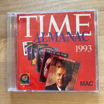 TIME ALMANAC 1993 CD-ROM Mac Vintage Software QuickTime Data