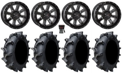 System 3 ST-4 14'' Wheels Black 30'' Interforce 628 Tires Yamaha YXZ (2019+)