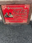 Authentic Vintage Coca-Cola Sign 15 X 19 Glass Mirror Decor Bar Sign