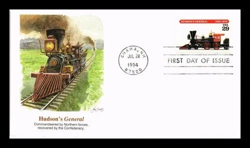 FLEETWOOD US COVER FIRST DAY OF ISSUE HUDSON'S GENERAL 29C POSTAGE