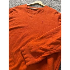 Polo Ralph Lauren Vintage Orange Crewneck Sweatshirt Men's XL V-Stitch Logo