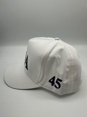 Official Trump USA 45 Cali Fame White Snapback Hat Cap | eBay