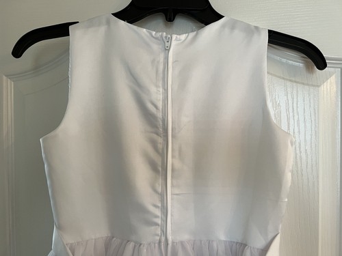 Nuevo con etiquetas Us Angels Niñas Blanco Sin mangas Simple Primera Comunión Vestido de dama de honor 8 - Imagen 15 de 20