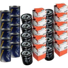 10x Original MAHLE / KNECHT Ölfilter OC 981 + 10x SCT Motor Flush Motorspülung