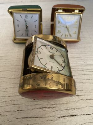 Vintage Lux Alarm Clock, Robertshaw, Linden Forestville Jeweled