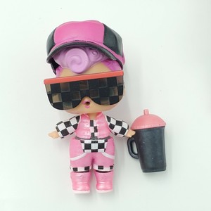 lol doll black and pink hair