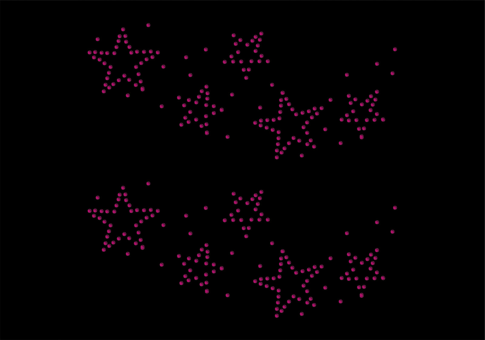2x Star Lace Iron On Rhinestone Transfer Crystal Hotflix t-shirt applique patch - Picture 10 of 13