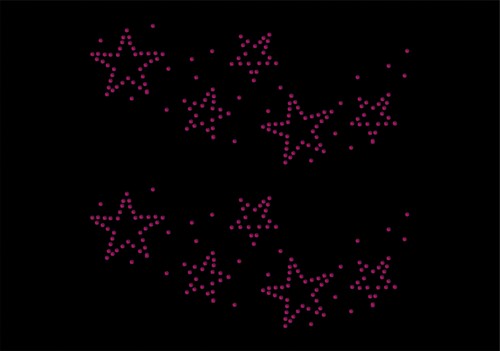 2x Star Lace Iron On Rhinestone Transfer Crystal Hotflix t-shirt applique patch - Picture 10 of 13