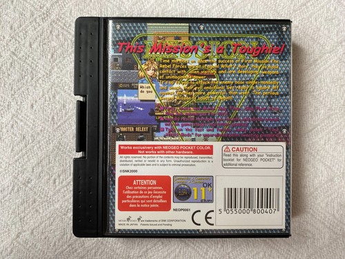 Metal Slug 2nd Mission Neo Geo Pocket Color - UK PAL VGC - High Quality Packing - Picture 6 of 16