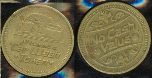 1990s Australian Last WashTec Car Wash Token / No Cash Value Sydney Bronze issue