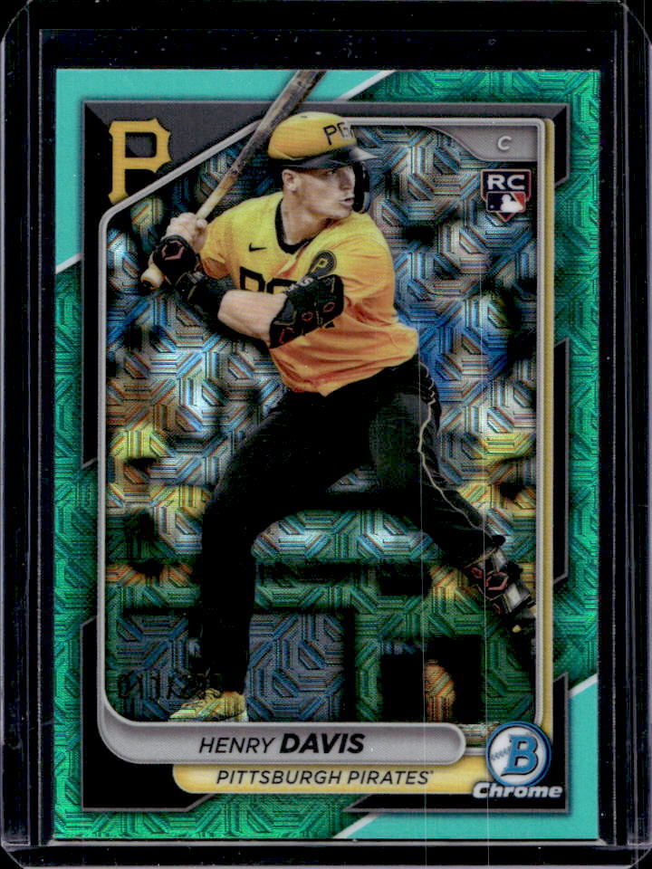 2024 Bowman Chrome Henry Davis Mega Box Aqua Refractor RC #11/299 #7