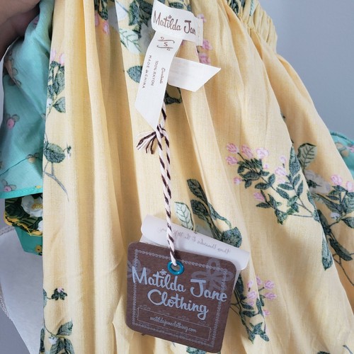 Abito midi Matilda Jane MJ donna S piccolo giallo verde floreale primavera estate - Foto 10 di 11