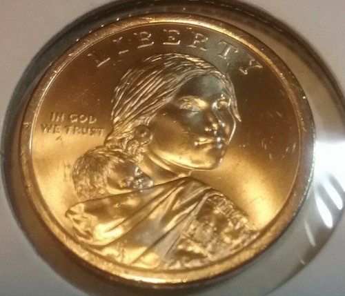 2012 Native American Sacagawea P Dollar Roll From Bag, Mint or Bank BU - Horse & - Picture 3 of 3