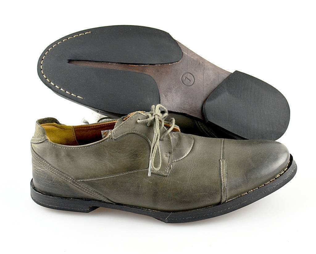 Men's TIMBERLAND 'Wodehouse' Grey Leather Cap Toe Oxfords Size US