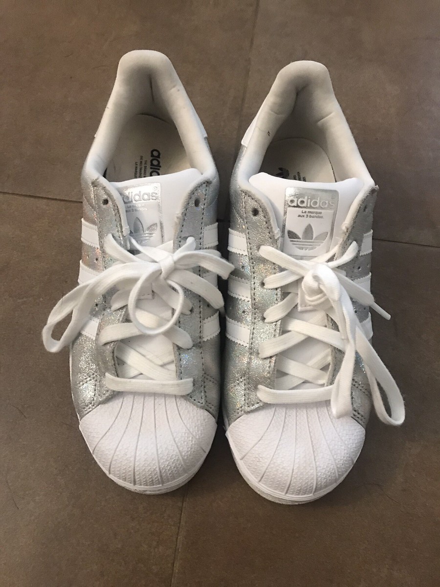 sneakers donna ADIDAS Nr 37 1/2 Colore Argento Metallizzate Usate