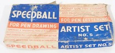 Vintage Speedball No. 5 Artist Set Lettering Drawing Ink Pens  Inserts