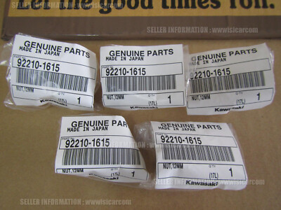KAWASAKI NINJA H2 SX SE 2022 NUT 12MM SET OF X5 PCS 92210-1615
