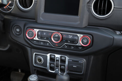 PACK 21 adornos de decoración interior rojos para Jeep Wrangler JL Sahara 2018-2024 - Imagen 11 de 12