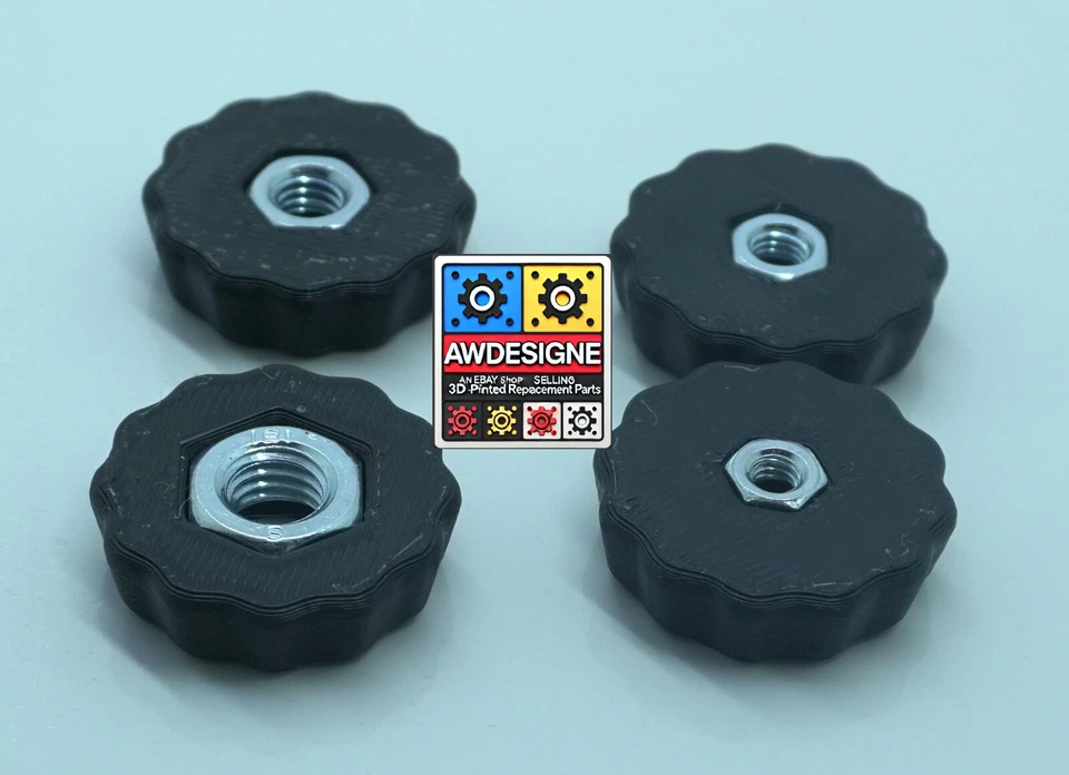 Sterngriff Sternmutter Klemmmutter Sternschraube Flügelmutter M4 M5 M6 M8 M10 12 - Bild 3 von 4