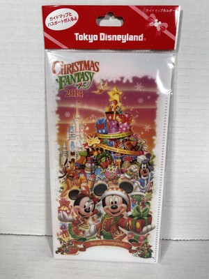 Disney Key Visual Guide Map Holder Christmas Fantasy 2014 Tokyo Disney Resort