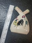 Vintage Ceramic Double Neck Rooster Oil Vinegar Cruets Bottles Cork Stoppers — photo 2