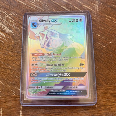 Pokemon Card Silvally GX 262/236 Rainbow Secret Rare Cosmic Eclipse Near  Mint | eBay
