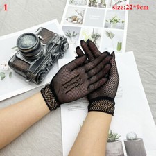 Lady Lolita Lace Gloves Fish Net Bowknot Party Prom Wedding Bride Wrist Mittens