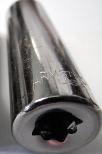 Armstrong 10-214 7/16" 1/4" Drive Deep Socket 6pt. USA - Picture 2 of 2