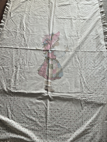 Vintage 1980s Sheridan Supercale Holly Hobbie SINGLE doona cover + Pillowcase - Picture 4 of 10