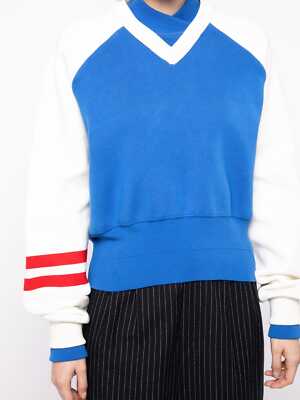 NWT Meryll Rogge Double V-neck Sweatshirt XS