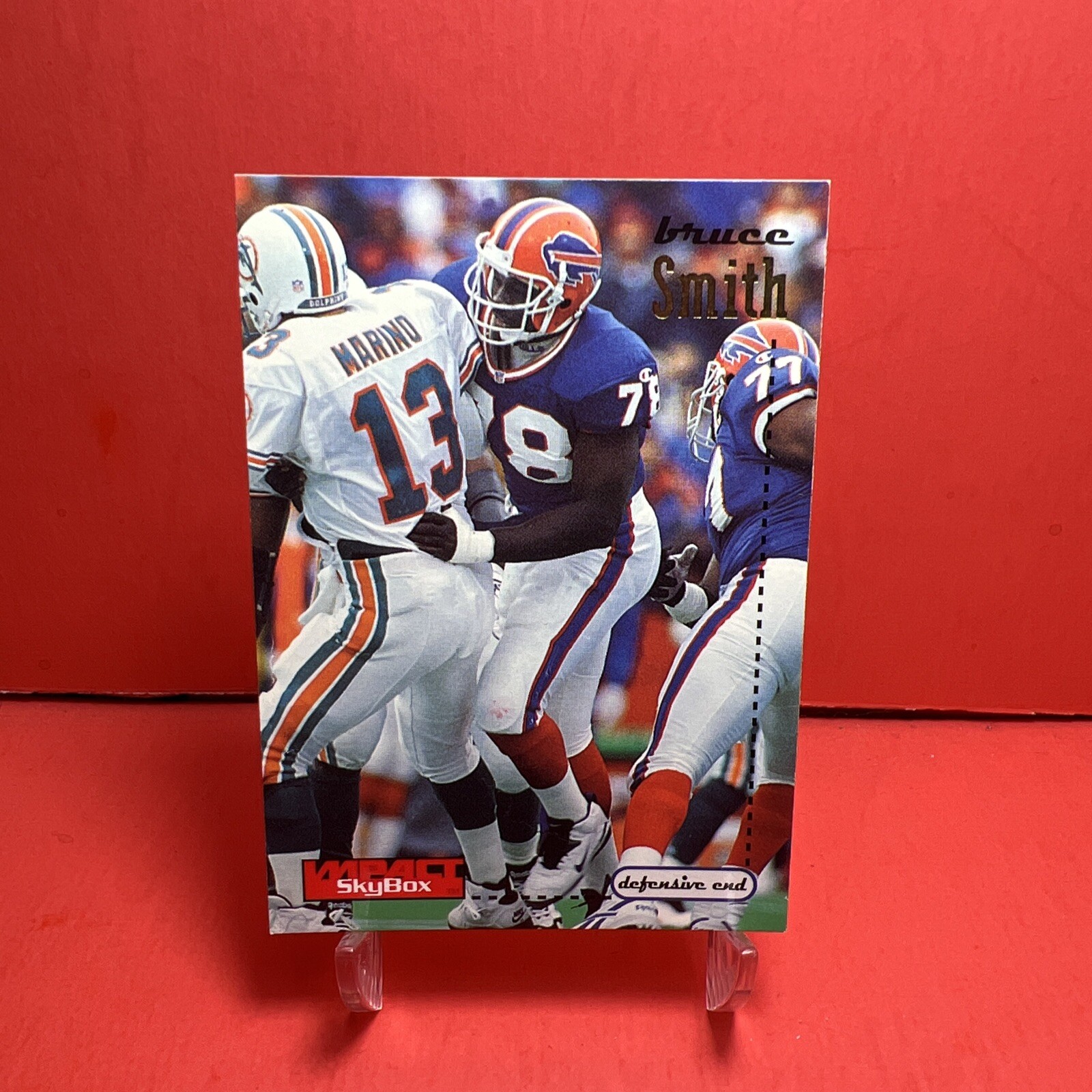 1996 Skybox Impact Bruce Smith #19 HOF NM🦄