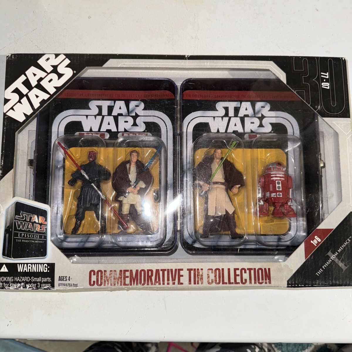 DARTH MAUL R2-R9 OBI-WAN KENOBI JINN TIN Lunchbox Star Wars