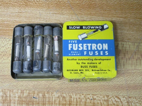 Buss MDV-1/4 Bussmann Fuse Formerly 3AG-SB-PT Spring Element (Pack of 10)