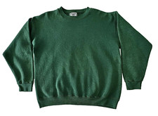 Vintage 90s LEE Heavyweight USA Made Heathered Green Crewneck Sweatshirt L