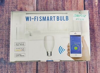 LINGANZH WiFi Smart Bulb LED RGB Color Changing Smart LED Light Bulb Dimmab