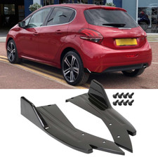 Für Peugeot 208 Auto Stoßstange Lippe Splitter Flap Heck Diffusor Heckspoiler