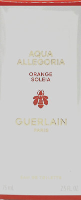 GUERLAIN AQUA ALLEGORIA ORANGE SOLEIA EAU DE TOILETTE SPRAY 2.5 Oz / 75 ml NEW!