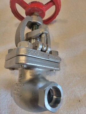 Warren Globe Valve 1/2'' Socket Weld 2156-S Stainless Steel 