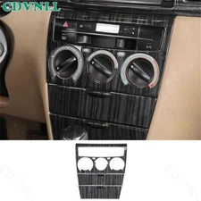 For Toyota Corolla 03-2008 Black Wood Grain Central AC Button Control Cover Trim