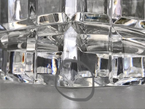 Vintage Vase EDEL Glasvase Vase Glas Bleikristall Kristallglas Val S. Lambert ? - Bild 8 von 24