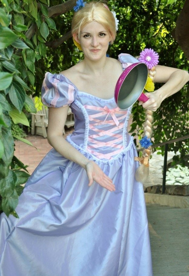 Tangled Rapunzel Dress Gown Costume, Adult - Your Size Busts 32" - 42" |  eBay