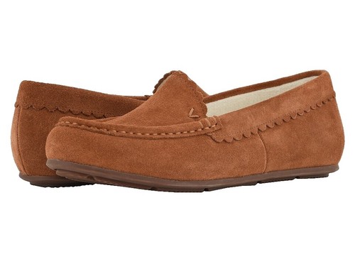 Vionic Adler Moccasin Slippers Brown Suede Shearling Lined Slip On Mens Size 10 Vionic Adler Moccasin Slippers Chestnut Brown Suede  main image 4