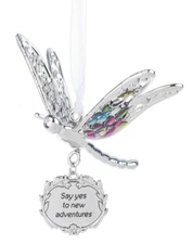Ganz Springtime Dragonfly Suncatcher "Say yes for new adventures"