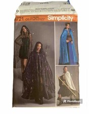 Simplicity SEWING PATTERN 8721 Misses' Costume Capes Cosplay GOT