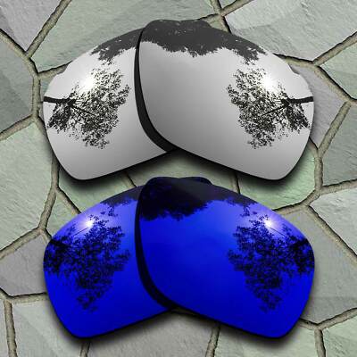 Silver&Violet Blue Polarized Lenses Replacement For-Oakley Dispatch 1