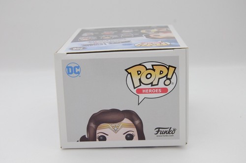 Funko Pop Heroes DC Justice League Wonder Woman #206 New - Sun Damaged Box - Picture 5 of 6
