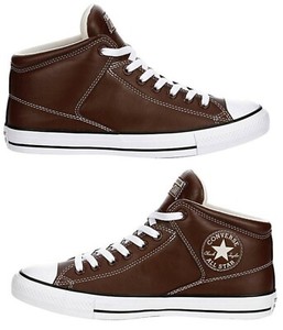 converse marroni pelle