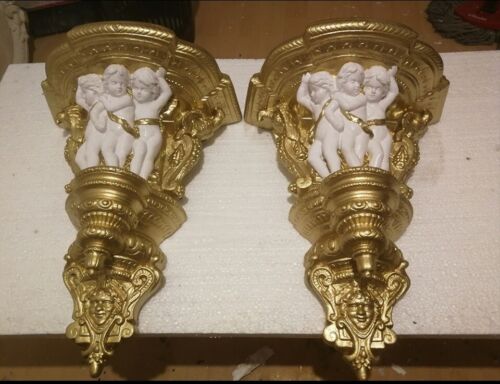 3 x Bas Relief Konsolen Karyatide Griechisches stuck gips Stucco Greece Angel - Bild 18 von 24