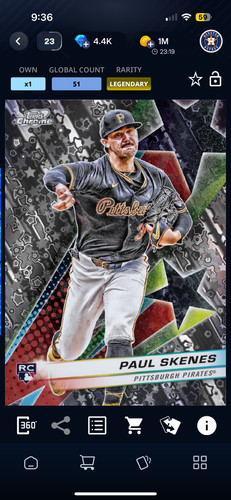 Paul Skenes #SF-16 2024 Topps Cosmic Chrome Starfractor card